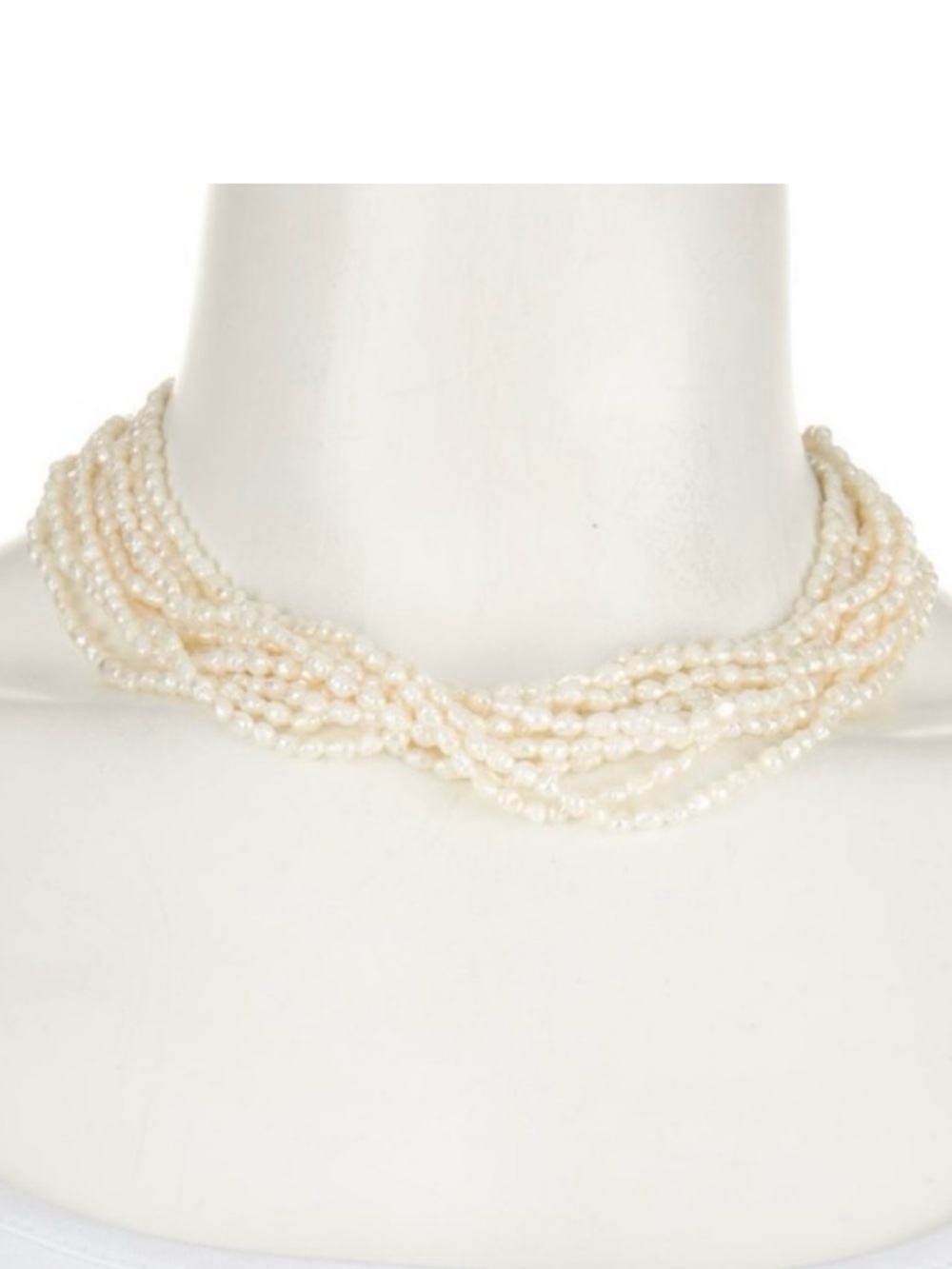 14 KARAT YELLOW GOLD MULTI STRAND 18 INCH PEARL NECKLACE with BRACELET